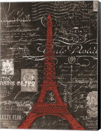 Framed Paris Red Print