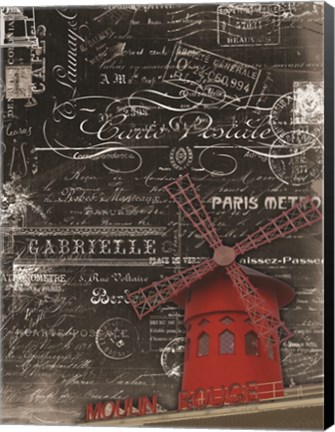 Framed Vintage Paris 2 Print