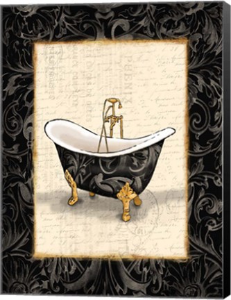 Framed Black Gold Bath Print