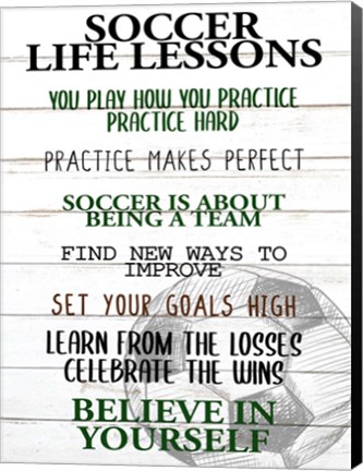 Framed Soccer Life Print