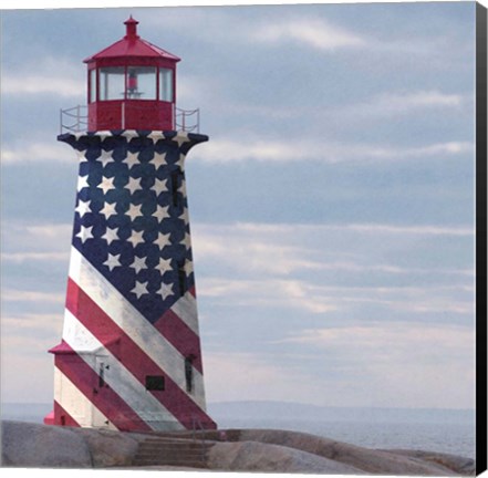 Framed American Lighthouse Print