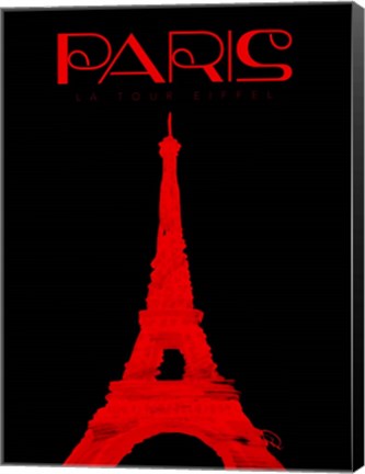 Framed Paris Magazine Simple Print