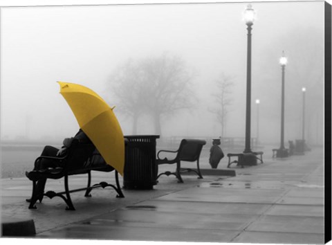 Framed Sitting In The Rain Print