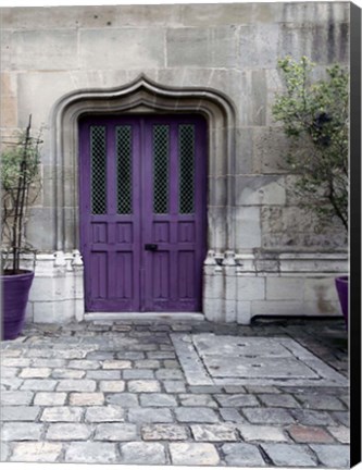 Framed Purple Door 4 Print