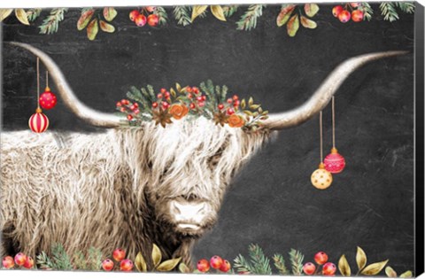 Framed Highland Christmas Print