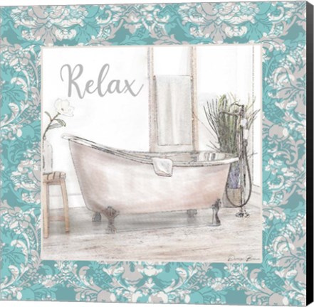 Framed Relaxing Tub Print