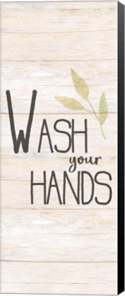 Framed Wash Your Hands Panel Print