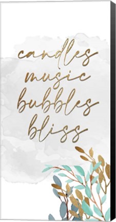 Framed Candles and Music 6 Print