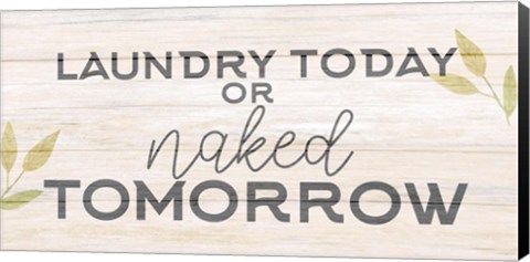 Framed Laundry or Naked Print