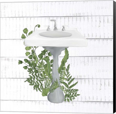 Framed Fern Bath 2 Print