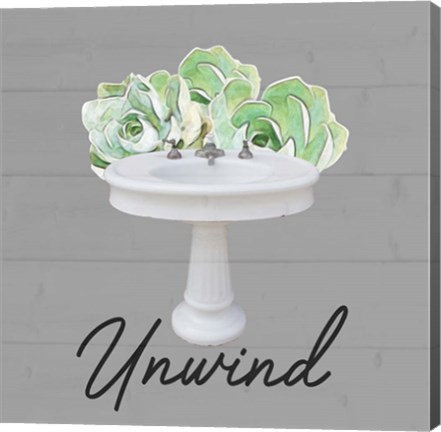 Framed Unwind Succulent Print