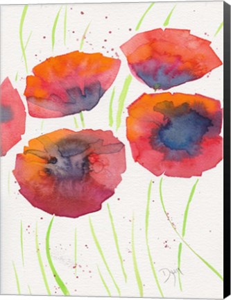 Framed Poppies July 2 Print