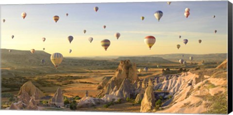 Framed Air Balloons in Cappadocia, Turkey Print