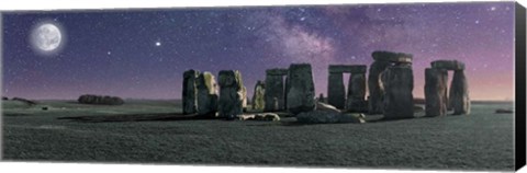 Framed Stonehenge Moon Print