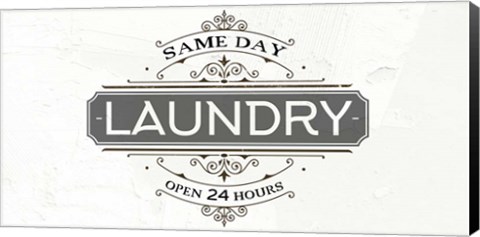 Framed Same Day Laundry Print