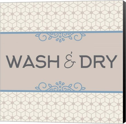 Framed Wash And Dry Laundry Print