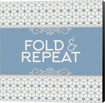 Framed Fold And Repeat Laundry Print