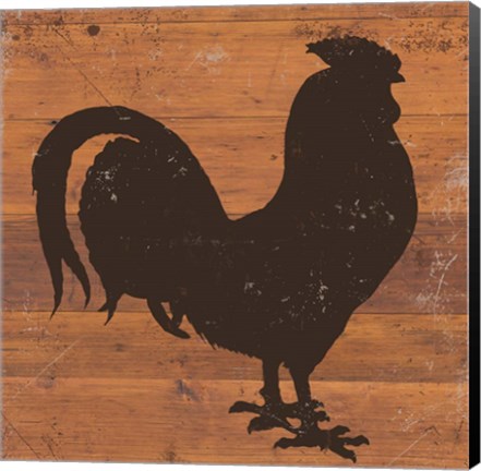 Framed Harvest Rooster Print