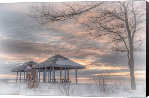 Framed Blue Point Sunrise Print