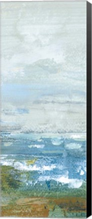Framed Morning Seascape Panel II Print