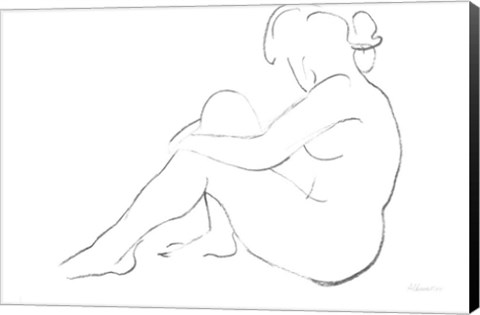 Framed Nude Sketch IV v2 Print