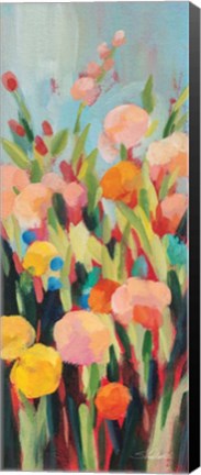 Framed Vivid Flowerbed II Print