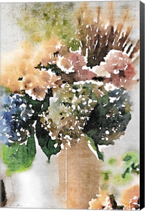 Framed Watercolor Vase 2 Print