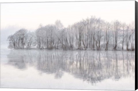 Framed Mist Lake Print