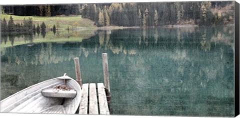 Framed Boat Dock Print