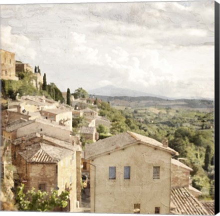 Framed Tuscan Hillside Print