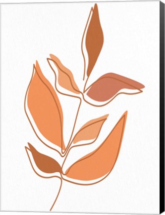 Framed Shades of Orange 1 Print
