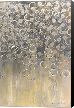 Framed Raining on Yellow 2 Print