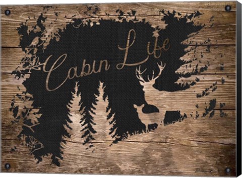 Framed Cabin Life Print