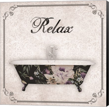 Framed Relax Bath Print