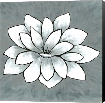 Framed White Lotus Print