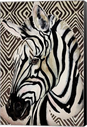 Framed Designer Zebra Print