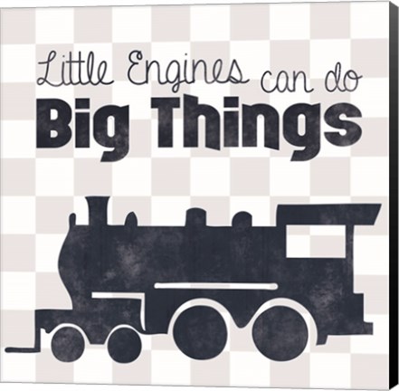 Framed Little Engines Print