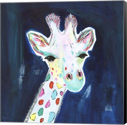 Framed Tie Dye Giraffe Print