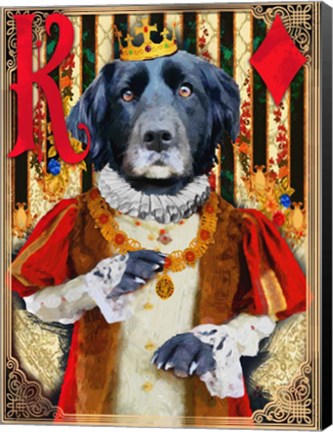 Framed King of Diamonds Print