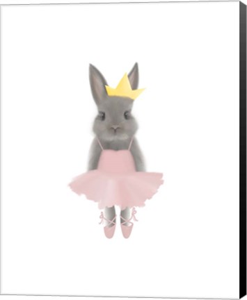 Framed Full Body Ballet Bunny Print