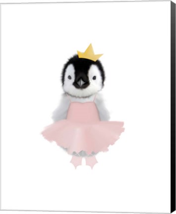 Framed Baby Penguin Ballet Print