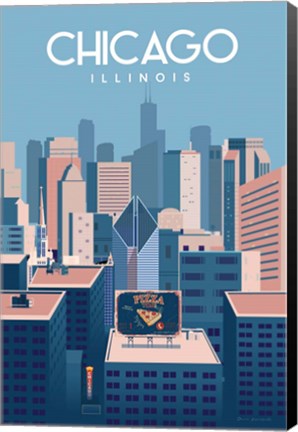 Framed Chicago Illinois Print