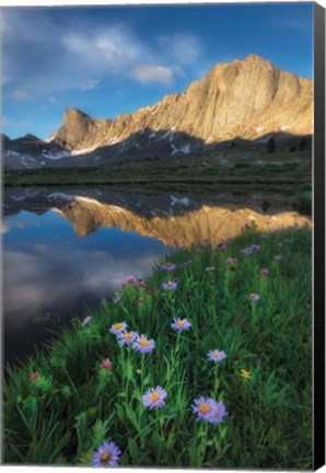 Framed Pronghorn and Dragon Head Peaks Print