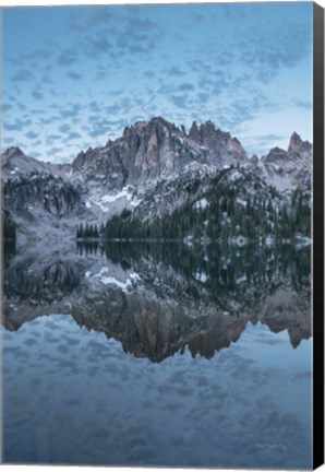 Framed Baron Lake Monte Verita Peak Sawtooth Mountains I Print