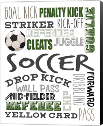 Framed Soccer Print