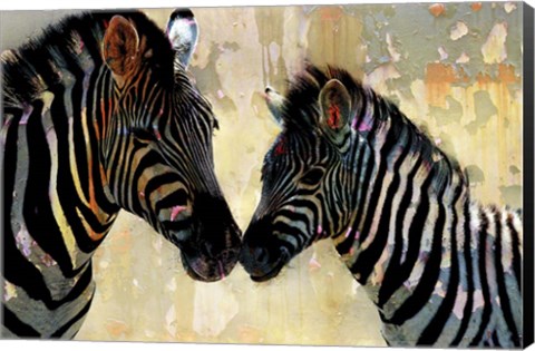 Framed Zebra Love Print