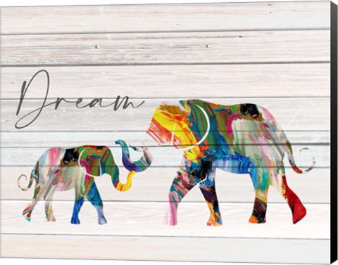 Framed Dream Elephant Print