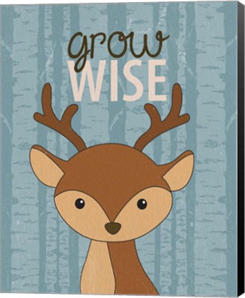 Framed Grow Wise Print