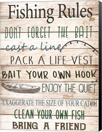 Framed Bait Your Own Hook Print