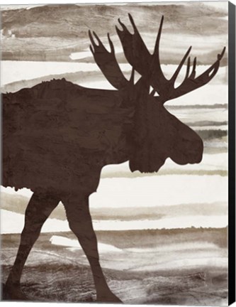 Framed Moose 1 Print